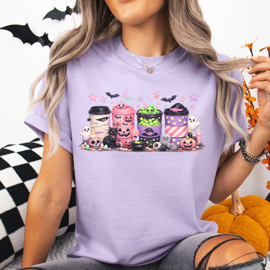 Pastel Goth Spooky Halloween Coffee DTF Transfer DTF Heat Press Transfer from Sweet Tee Transfers