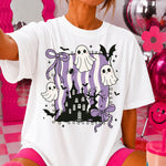 Purple Striped Ghost Halloween DTF Transfer DTF Heat Press Transfer from Sweet Tee Transfers