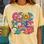 Good Vibes DTF Transfer DTF Heat Press Transfer from Sweet Tee Transfers