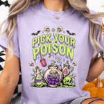 Pick Your Poison Skull DTF Transfer DTF Heat Press Transfer from Sweet Tee Transfers