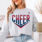 Cheer Red and Blue DTF Transfer DTF Heat Press Transfer from Sweet Tee Transfers