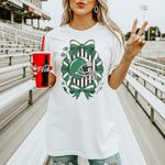 Green Football Helmet DTF Transfer – Coquette DTF Heat Press Transfer from Sweet Tee Transfers