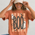 Boo Halloween Striped 2 DTF Transfer DTF Heat Press Transfer from Sweet Tee Transfers