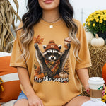 Tis the Season Raccoon DTF Transfer DTF Heat Press Transfer from Sweet Tee Transfers