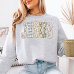 Retro Floral Jesus DTF Transfer DTF Heat Press Transfer from Sweet Tee Transfers