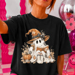 Fall Ghost Reading DTF Transfer DTF Heat Press Transfer from Sweet Tee Transfers