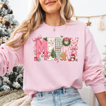 Merry Christmas Pink DTF Transfer DTF Heat Press Transfer from Sweet Tee Transfers
