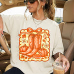 Fall Boots DTF Transfer DTF Heat Press Transfer from Sweet Tee Transfers