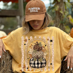 Stacked Pumpkins Leopard Plaid Scallop DTF Transfer DTF Heat Press Transfer from Sweet Tee Transfers