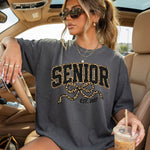 Senior Cheetah Bow 2027 DTF Transfer DTF Heat Press Transfer from Sweet Tee Transfers