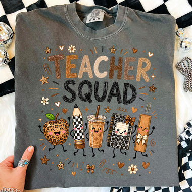 Teacher Squad DTF Transfer DTF Heat Press Transfer from Sweet Tee Transfers