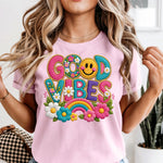 Good Vibes DTF Transfer DTF Heat Press Transfer from Sweet Tee Transfers