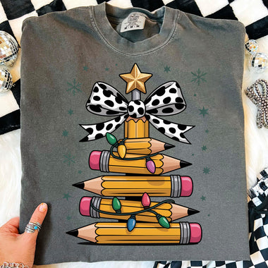 Pencil Christmas Tree DTF Transfer DTF Heat Press Transfer from Sweet Tee Transfers
