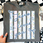 Jesus Loves You Pastels DTF Transfer DTF Heat Press Transfer from Sweet Tee Transfers