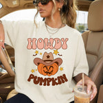Howdy Pumpkin Cowboy Hat DTF Transfer DTF Heat Press Transfer from Sweet Tee Transfers