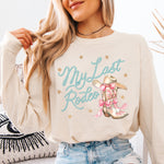 My Last Rodeo Boots Bow DTF Transfer DTF Heat Press Transfer from Sweet Tee Transfers