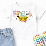 Back to School Pencil Bow Pre-K DTF Transfer DTF Heat Press Transfer from Sweet Tee Transfers