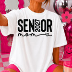 Senior Mom 2027 Heart Black DTF Transfer DTF Heat Press Transfer from Sweet Tee Transfers