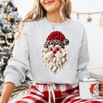 Leopard Crochet Santa DTF Transfer DTF Heat Press Transfer from Sweet Tee Transfers