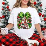 Christmas Retro Charm Bow DTF Transfer DTF Heat Press Transfer from Sweet Tee Transfers