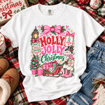 Holly Jolly Christmas DTF Transfer DTF Heat Press Transfer from Sweet Tee Transfers
