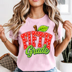 Apple Fifth Grade DTF Transfer DTF Heat Press Transfer from Sweet Tee Transfers