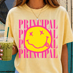 Nirvana Principal Smiley Face DTF Transfer DTF Heat Press Transfer from Sweet Tee Transfers