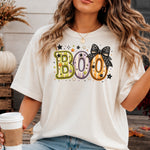 BOO with Black Bow DTF Transfer DTF Heat Press Transfer from Sweet Tee Transfers