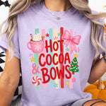 Hot Cocoa & Bows DTF Transfer DTF Heat Press Transfer from Sweet Tee Transfers