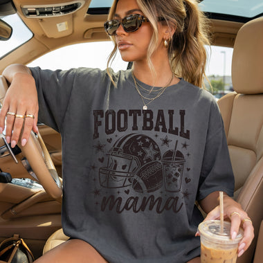 Football MAMA Drink Dark DTF Transfer DTF Heat Press Transfer from Sweet Tee Transfers