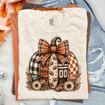 Football Patch Fall Pumpkin DTF Transfer DTF Heat Press Transfer from Sweet Tee Transfers