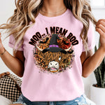 MOO.. I Mean Boo Highland Cow Halloween DTF Transfer DTF Heat Press Transfer from Sweet Tee Transfers