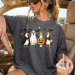 Halloween Chickens in Costumes with Bats DTF Transfer DTF Heat Press Transfer from Sweet Tee Transfers