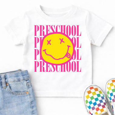 Nirvana Preschool Smiley DTF Transfer DTF Heat Press Transfer from Sweet Tee Transfers