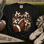Cow Print Bow Football DTF Transfer DTF Heat Press Transfer from Sweet Tee Transfers