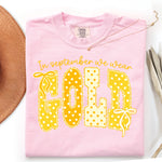 In September We Wear Gold DTF Transfer DTF Heat Press Transfer from Sweet Tee Transfers