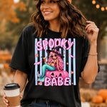 Spooky Babe Witch Mermaid Striped DTF Transfer DTF Heat Press Transfer from Sweet Tee Transfers