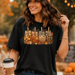 Candy Apples Leaves and Leopard DTF Transfer DTF Heat Press Transfer from Sweet Tee Transfers