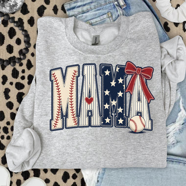 MAMA Baseball Vintage DTF Transfer DTF Heat Press Transfer from Sweet Tee Transfers