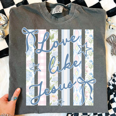 Love Like Jesus Pastels DTF Transfer DTF Heat Press Transfer from Sweet Tee Transfers