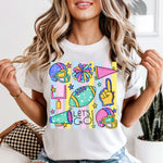 Preppy Football Stars and Stripes DTF Transfer DTF Heat Press Transfer from Sweet Tee Transfers