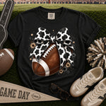 Cow Print Bow Football DTF Transfer DTF Heat Press Transfer from Sweet Tee Transfers