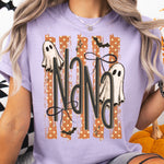 Halloween Ghost NANA Striped DTF Transfer DTF Heat Press Transfer from Sweet Tee Transfers