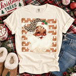 Santa Brown Striped DTF Transfer DTF Heat Press Transfer from Sweet Tee Transfers