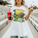 Friday Night Lights Green and Yellow DTF Transfer DTF Heat Press Transfer from Sweet Tee Transfers