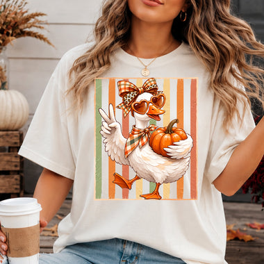 Preppy Fall Goose DTF Transfer DTF Heat Press Transfer from Sweet Tee Transfers