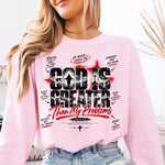 God Is Greater Than My Problems DTF Transfer DTF Heat Press Transfer from Sweet Tee Transfers