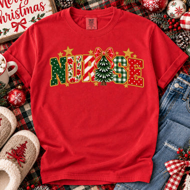 Nurse Christmas Tree DTF Transfer DTF Heat Press Transfer from Sweet Tee Transfers