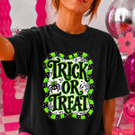 Trick or Treat Green DTF Transfer DTF Heat Press Transfer from Sweet Tee Transfers