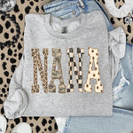 NANA Camo Leopard Checkered DTF Transfer DTF Heat Press Transfer from Sweet Tee Transfers